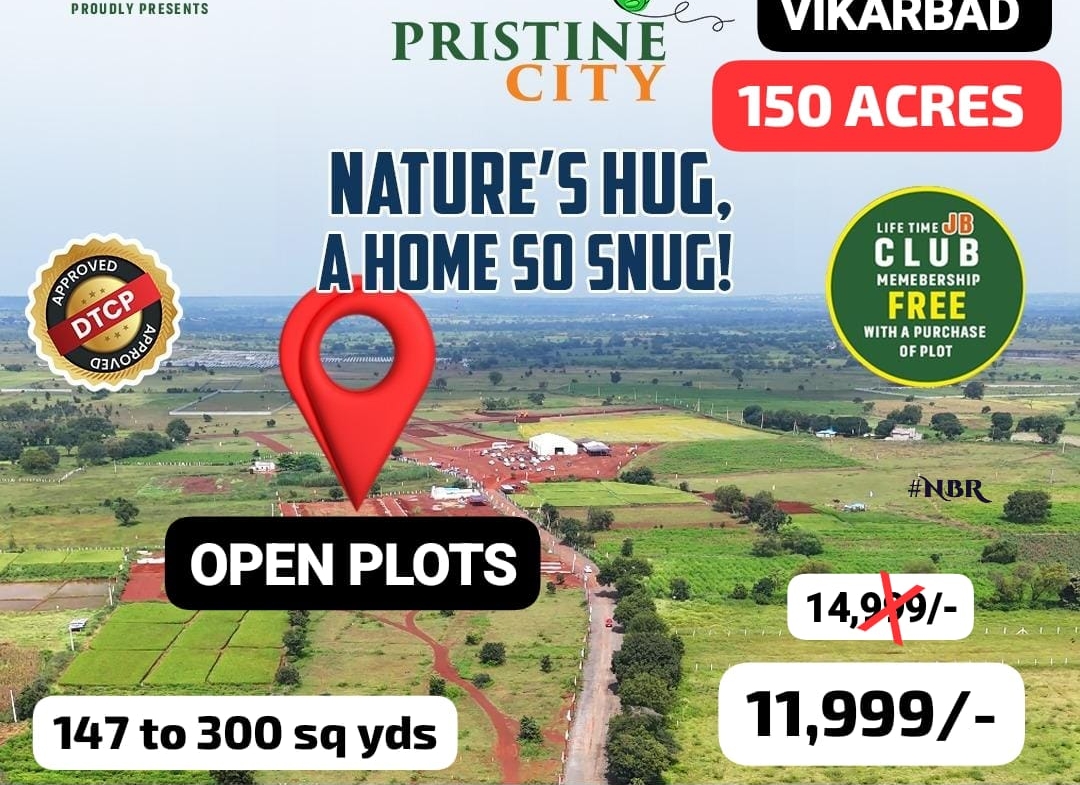 Open Plots in Vikarabad District, Vikarabad (Urban) for sale