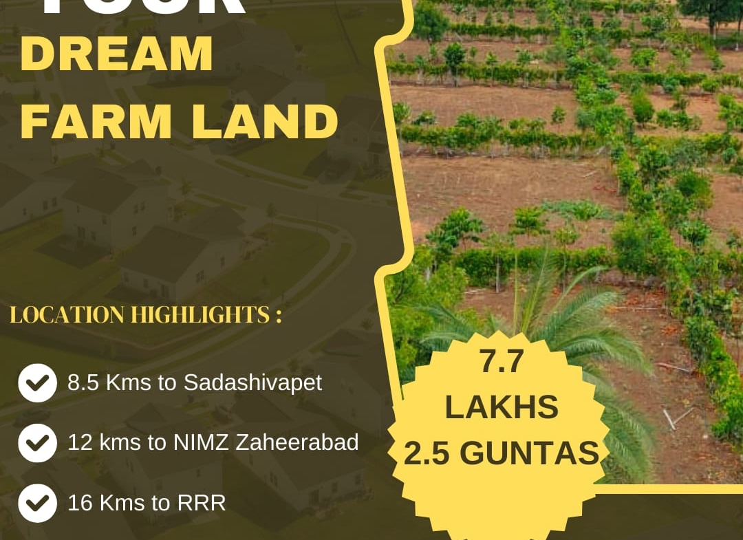Agricultural Land in Sangareddy District, Munipalli for sale