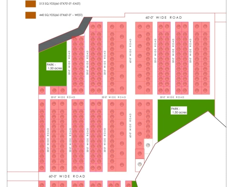 Open Plots in Ranga Reddy (hmda zone), Yacharam for sale
