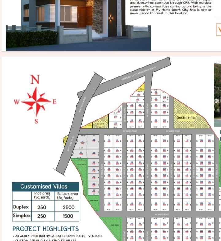 Open Plots in Hyderabad, Shaikpet for sale