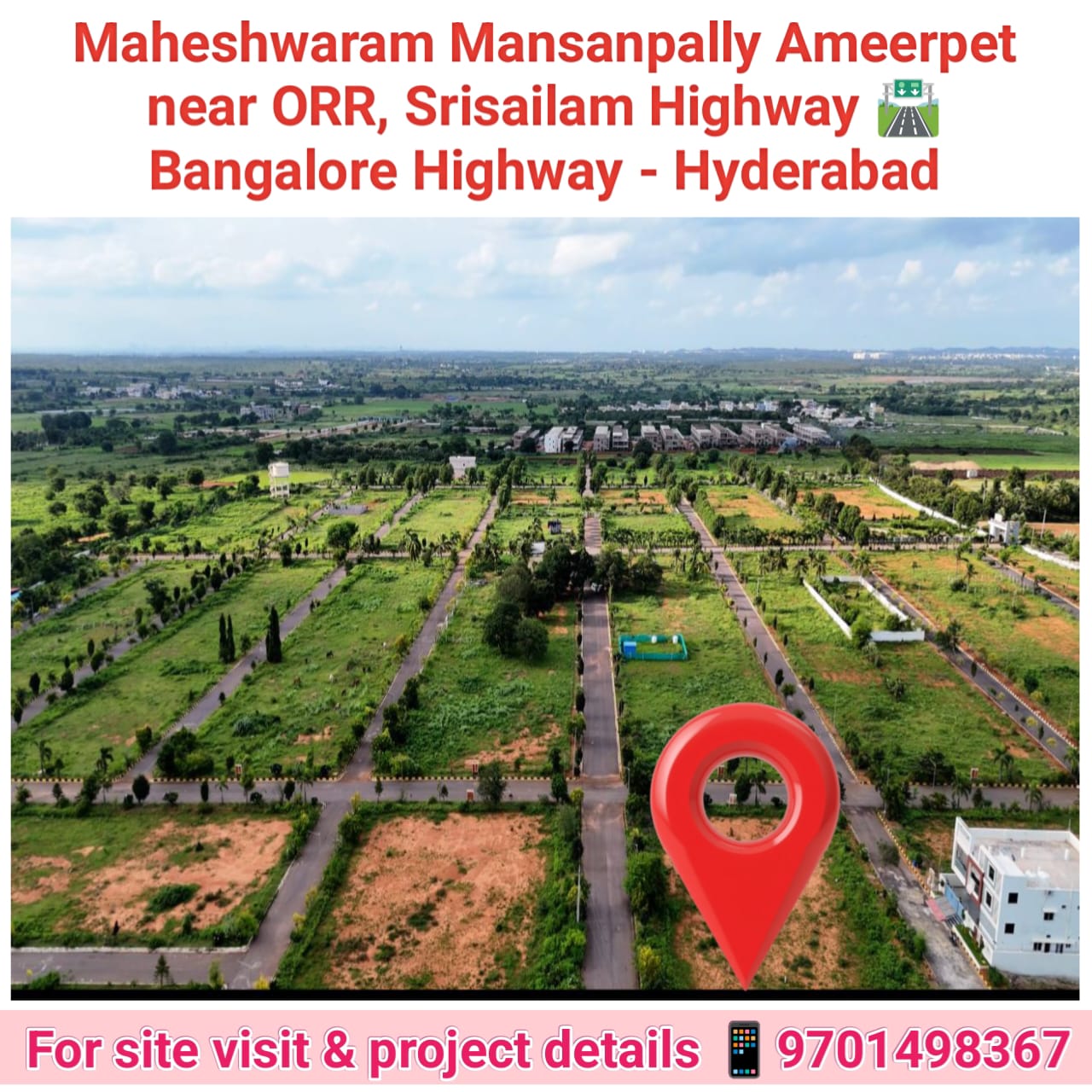 Open Plots in Hyderabad, Ameerpet for sale